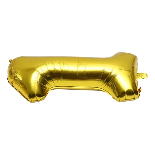 GALPADA Goldene Folienballon als Party Dekoration für Geburtstag Hochzeit Babyfeier Schlanker Aluminium Design Ballon als Foto Requisite und Festliches Zubehör von GALPADA