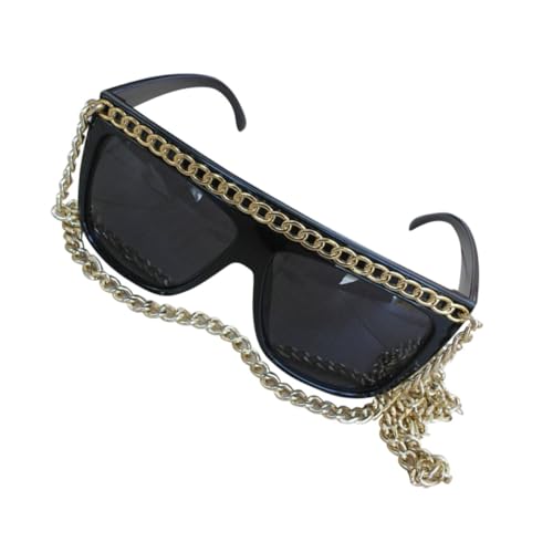 GALPADA Goldene Kettenbrille Partybrille Lustige Kostümbrille Leichtes Weiches Material für Karneval Cosplay und Silvesterveranstaltungen GALPADA Goldene Kettenbrille Partybrille Lustige Kostümbrille Leichtes Weiches Material für Karneval Cosplay und Silvesterveranstaltungen von GALPADA