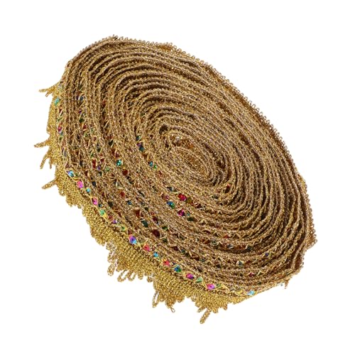 GALPADA Goldene Spitzenborte mit Pailletten Langlebiges Dekoband Vielseitig für DIY Kleidung Blumensträuße Bastelprojekte Festliche Geschenkverpackung und Partydekoration GALPADA Goldene Spitzenborte mit Pailletten Langlebiges Dekoband Vielseitig für DIY Kleidung Blumensträuße Bastelprojekte Festliche Geschenkverpackung und Partydekoration von GALPADA