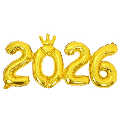 GALPADA Große Goldene Aluminiumfolie Ballons für Neujahrsfeier Abschlussfeier Geburtstagsfeier und Hochzeitsdekoration für Klasse GALPADA Große Goldene Aluminiumfolie Ballons für Neujahrsfeier Abschlussfeier Geburtstagsfeier und Hochzeitsdekoration für Klasse von GALPADA