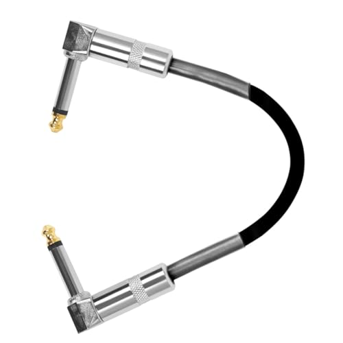 GALPADA Guitar Pedal Patch Kabel Effektkabel mit Geräuschreduzierendem PVC Mantel und Metallsteckern Langlebiges Klinkenkabel für Gitarre und Effektpedale Schwarz Rechtwinklig GALPADA Guitar Pedal Patch Kabel Effektkabel mit Geräuschreduzierendem PVC Mantel und Metallsteckern Langlebiges Klinkenkabel für Gitarre und Effektpedale Schwarz Rechtwinklig von GALPADA