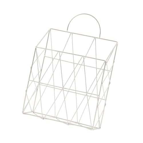 GALPADA Hängender Magazinhalter Wandmontage Metallkorb mit Griff Weiß Multifunktionaler Zeitungsständer und Büroschreibtisch Organizer Robuste Stahlkonstruktion Platzsparende Aufbewahrung GALPADA Hängender Magazinhalter Wandmontage Metallkorb mit Griff Weiß Multifunktionaler Zeitungsständer und Büroschreibtisch Organizer Robuste Stahlkonstruktion Platzsparende Aufbewahrung von GALPADA