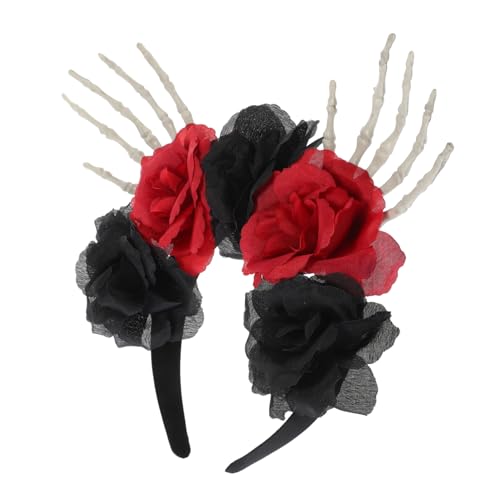 GALPADA Halloween Haarschmuck mit Skeletthänden und Rosen Accessoire für Kostümpartys und Cosplay Leicht und Farbenfroh für Unvergessliche mit Familie und Freunden GALPADA Halloween Haarschmuck mit Skeletthänden und Rosen Accessoire für Kostümpartys und Cosplay Leicht und Farbenfroh für Unvergessliche mit Familie und Freunden von GALPADA