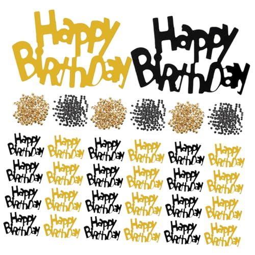 GALPADA Happy Birthday Party Konfetti Tischdeko Streudeko mit Buchstabenform Schwarz Gold Dekoratives Geburtstagskonfetti für Feier Hochzeit Valentinstag Party Favor GALPADA Happy Birthday Party Konfetti Tischdeko Streudeko mit Buchstabenform Schwarz Gold Dekoratives Geburtstagskonfetti für Feier Hochzeit Valentinstag Party Favor von GALPADA