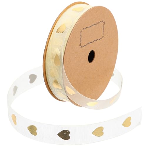 GALPADA Herz Muster Geschenkband Satinband für DIY Schleifen Geschenkverpackung Hochzeitsdeko Valentinstag Box Verpackungsband GALPADA Herz Muster Geschenkband Satinband für DIY Schleifen Geschenkverpackung Hochzeitsdeko Valentinstag Box Verpackungsband von GALPADA