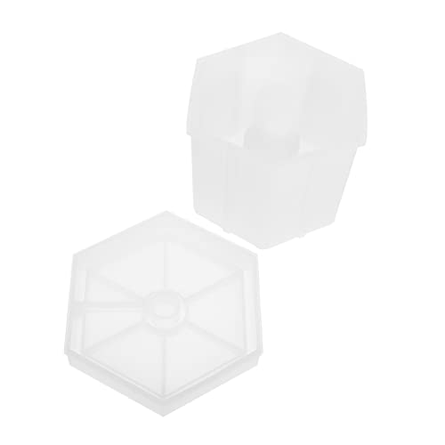 GALPADA Hexagon Silikonform für Nachtlampen Sockel DIY Gießform für Epoxidharz Kreative Handwerksprojekte Kompakte und Langlebige Silikonform für Designs von GALPADA