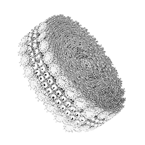 GALPADA Hohlherz Strassband Silber Glitzer Mesh Sparkling Dekoration Hochzeit Handwerk GALPADA Hohlherz Strassband Silber Glitzer Mesh Sparkling Dekoration Hochzeit Handwerk von GALPADA