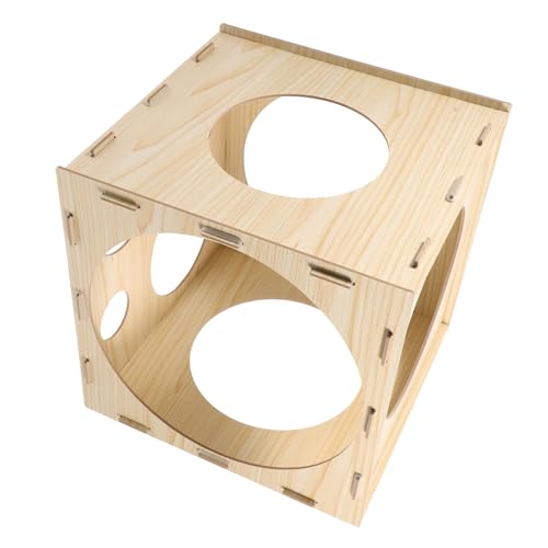 GALPADA Holz Ballongrößen-messbox Faltbar Großes Ballonmaß-werkzeug aus Hochwertigem Holz Abnehmbar und Vielseitig für Latexballons Ballonbögen Girlanden Einfach zu Montieren und Lagern von GALPADA
