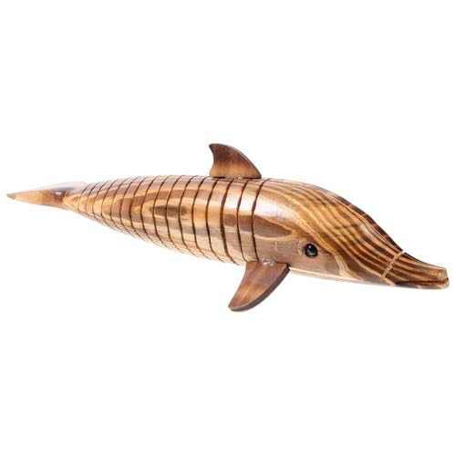 GALPADA Holz Delfin Figur Dekoratives Meeresbewohner Modell Einzigartige Tischdeko für und Büro für und DIY Projekte von GALPADA
