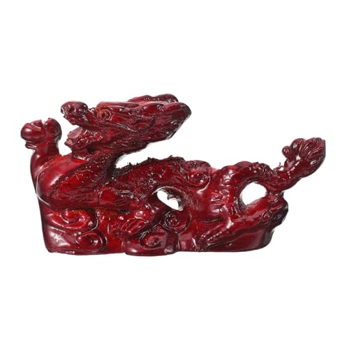 GALPADA Holz Drachenfigur aus Handgeschnitzte Chinesische Drachenstatue Feng Shui Holzornament für Wohnzimmerdekoration und Glücksbringer GALPADA Holz Drachenfigur aus Handgeschnitzte Chinesische Drachenstatue Feng Shui Holzornament für Wohnzimmerdekoration und Glücksbringer von GALPADA