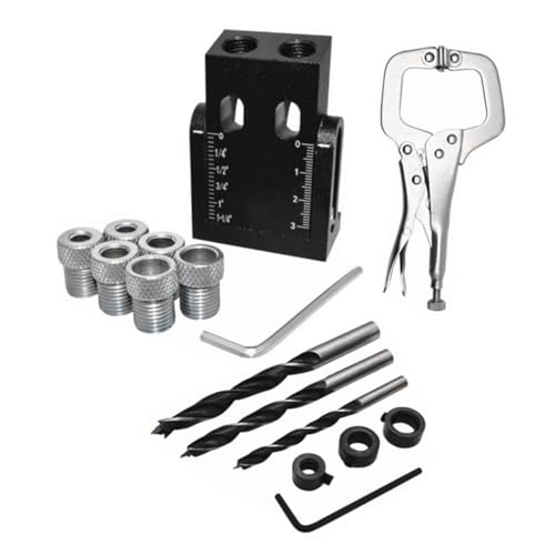 GALPADA Holzbohrer Punch Locator Teilig Aluminiumlegierung Bohrführung Winkelpositionierer für Präzises Schnelles Bohren bei Schrägbohrungen Holzverbindungsschreinerei GALPADA Holzbohrer Punch Locator Teilig Aluminiumlegierung Bohrführung Winkelpositionierer für Präzises Schnelles Bohren bei Schrägbohrungen Holzverbindungsschreinerei von GALPADA
