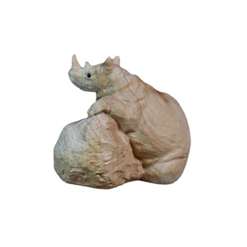 GALPADA Holzfigur Handgeschnitztes Buchsbaum Holz Deko Ornament Schreibtischdekoration Retro Stil für Büro und Zuhause Stabile Tischdekoration GALPADA Holzfigur Handgeschnitztes Buchsbaum Holz Deko Ornament Schreibtischdekoration Retro Stil für Büro und Zuhause Stabile Tischdekoration von GALPADA