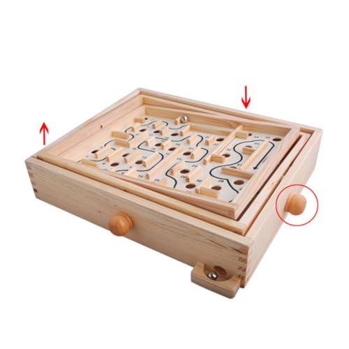 GALPADA Holzperlen Labyrinthspielzeug aus Naturbelassenem Holz Pädagogisches Balancespiel für Jungen Mädchen Fördert Logisches Denken und Problemlösungsfähigkeiten Stressabbauend und GALPADA Holzperlen Labyrinthspielzeug aus Naturbelassenem Holz Pädagogisches Balancespiel für Jungen Mädchen Fördert Logisches Denken und Problemlösungsfähigkeiten Stressabbauend und von GALPADA