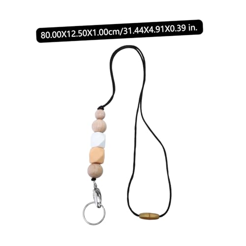 GALPADA Holzperlen Lanyard mit Ausweisclip Langlebige Schlüsselanhänger Kette für Damen und Mädchen Halskette Geeignet für Büro Schule Pflegepersonal Hochwertiges Accessoire GALPADA Holzperlen Lanyard mit Ausweisclip Langlebige Schlüsselanhänger Kette für Damen und Mädchen Halskette Geeignet für Büro Schule Pflegepersonal Hochwertiges Accessoire von GALPADA