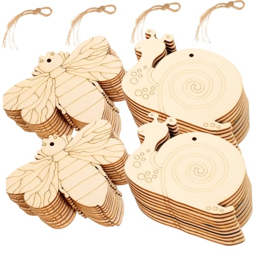 GALPADA Holzscheiben zum Basteln Unbehandelte Holzstücke mit Einzigartigen Insektenformen Inklusive Naturseil Glatte Kanten DIY Holzverzierungen für Kreativ Hochzeits GALPADA Holzscheiben zum Basteln Unbehandelte Holzstücke mit Einzigartigen Insektenformen Inklusive Naturseil Glatte Kanten DIY Holzverzierungen für Kreativ Hochzeits von GALPADA
