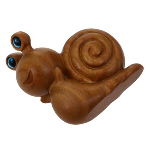 GALPADA Holzschnitzerei Kleine Schnecke Statue Handgefertigte Tierfigur Dekorative Holzfigur Für Tisch Dekoration Und Sammlung Ansprechendes Cartoon-Design Für GALPADA Holzschnitzerei Kleine Schnecke Statue Handgefertigte Tierfigur Dekorative Holzfigur Für Tisch Dekoration Und Sammlung Ansprechendes Cartoon-Design Für von GALPADA