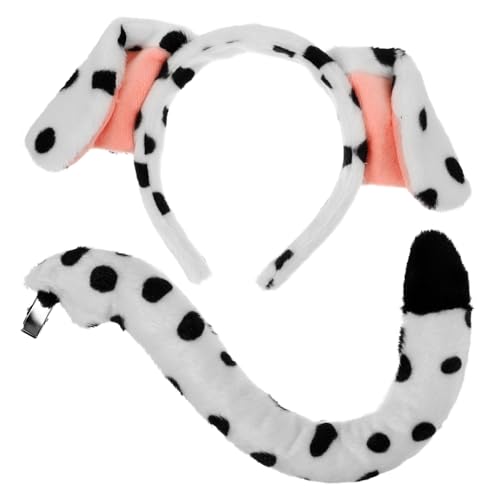 GALPADA Hundekostüm Set Hundekopfschmuck mit Ohren und Leichtes Hundezubehör für Cosplay Geburtstags Weihnachtsfeiern Set für Kleine Hunde Bequem Tragbar und Kreativ Gestaltet von GALPADA