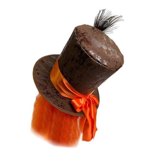 GALPADA Hut mit Pfauenfedern Kreative Cosplay Perücke Magischer Partyhut für Fasching Karneval und Bühnenauftritte Auffälliges Accessoire für Männer und Frauen GALPADA Hut mit Pfauenfedern Kreative Cosplay Perücke Magischer Partyhut für Fasching Karneval und Bühnenauftritte Auffälliges Accessoire für Männer und Frauen von GALPADA