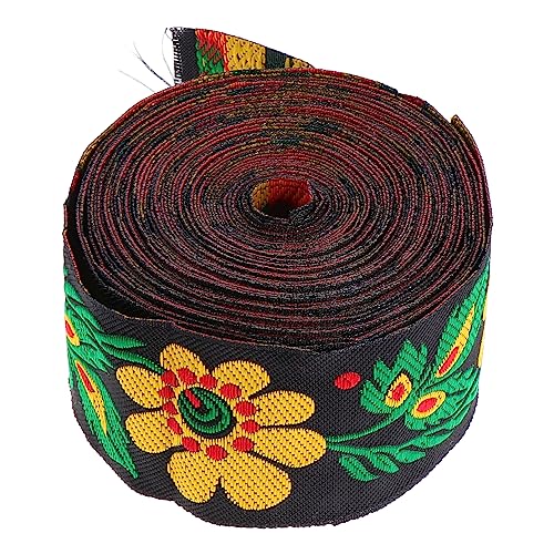 GALPADA Jacquardband Blumenmuster Breit Besticktes Gewebtes Band für DIY Kleidung Lange Verzierungen für Heimdekoration und Handwerksbedarf von GALPADA