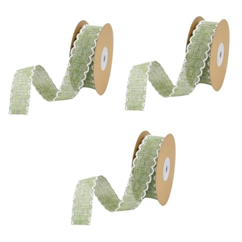 GALPADA Juteband Mit Vintage-Spitze 10 Yards – Sackleinen Band Für DIY Basteln - Hochzeits Und Partydekoration Ostern Geburtstage – Graues Spitzenband Für Kreative Projekte von GALPADA