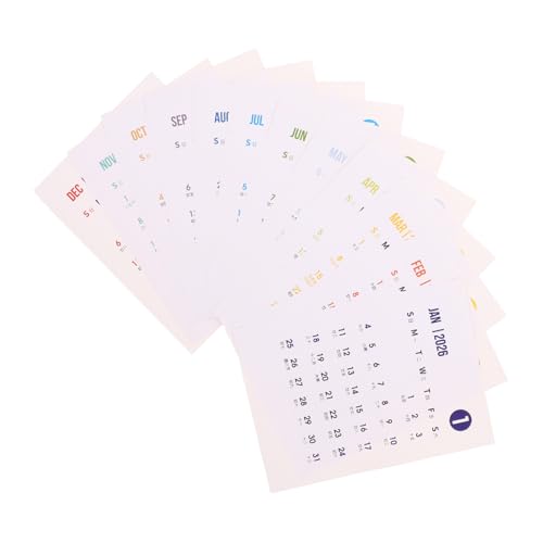 GALPADA Kalender Aufkleber Selbstklebend Monate Jahresplaner Sticker mit Starker Haftung für Wand Kühlschrank Büro Diy Journal Organizer GALPADA Kalender Aufkleber Selbstklebend Monate Jahresplaner Sticker mit Starker Haftung für Wand Kühlschrank Büro Diy Journal Organizer von GALPADA