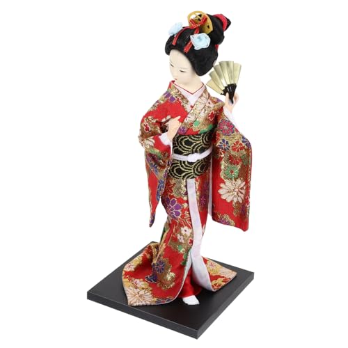 GALPADA Kimono-Puppe Dekorationen Antike Geisha-Puppen Haken Überraschung Stoff Aus Mater Wohnkultur Dame Figur Winzig Heimdekoration Japan Handgefertigtes Modell von GALPADA