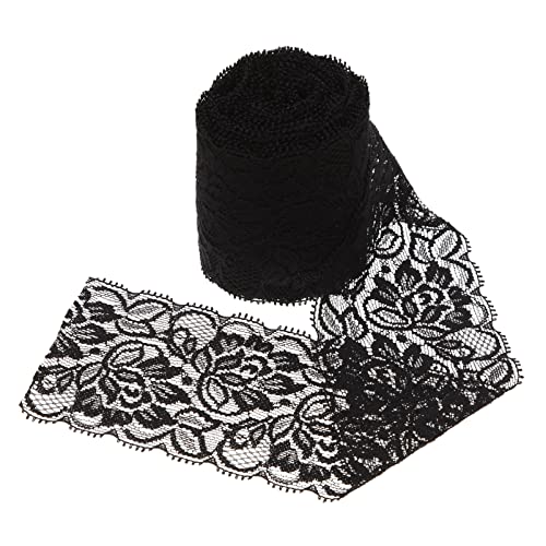 GALPADA Kleidungsaccessoire Diy Spitzenborte Elastisches Spitzenband für Handwerk und Dekoration Schwarz für Hochzeiten Scrapbooking und Kreative Projekte GALPADA Kleidungsaccessoire Diy Spitzenborte Elastisches Spitzenband für Handwerk und Dekoration Schwarz für Hochzeiten Scrapbooking und Kreative Projekte von GALPADA