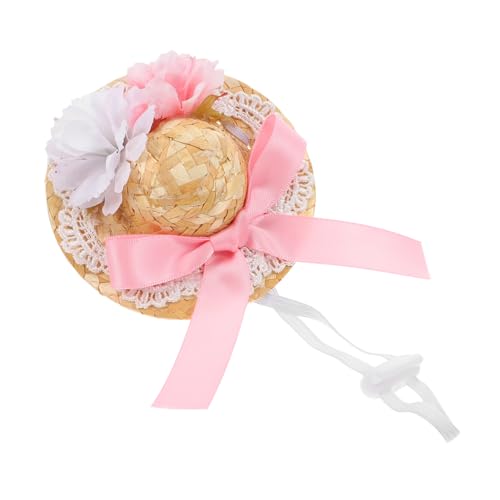GALPADA Kleiner Gewebter Puppenhut mit Schleife und Kunstblumen 4cm Innendurchmesser für Puppenpartys und Fotografie Vielseitiges Selbstgemacht Puppenzubehör aus Rattan und Stoff GALPADA Kleiner Gewebter Puppenhut mit Schleife und Kunstblumen 4cm Innendurchmesser für Puppenpartys und Fotografie Vielseitiges Selbstgemacht Puppenzubehör aus Rattan und Stoff von GALPADA