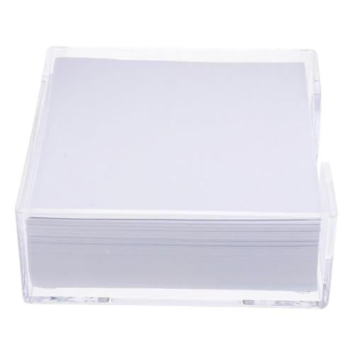 GALPADA Kleines Notizpapier mit Transparentem Spenderbox Weißer Non-sticky Memo Cube Nachfüllblock Büro Schreibblock Organizer für Zuhause Schule und Büro GALPADA Kleines Notizpapier mit Transparentem Spenderbox Weißer Non-sticky Memo Cube Nachfüllblock Büro Schreibblock Organizer für Zuhause Schule und Büro von GALPADA