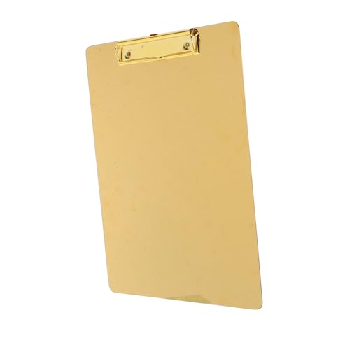 GALPADA Klemmbrett mit Goldener Oberfläche Tragbares Schreibtablet für Schule Büro und Zuhause Geeignet für Lehrer Studenten und Büroangestellte Langlebig und Bequem für Dokumente und von GALPADA