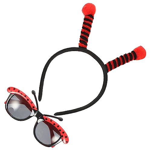 GALPADA Kostümset mit Marienkäfer Haarband und Partybrille Dekorative Accessoires für Kindergeburtstagsfeiern und Cosplay Events Teiliges Set GALPADA Kostümset mit Marienkäfer Haarband und Partybrille Dekorative Accessoires für Kindergeburtstagsfeiern und Cosplay Events Teiliges Set von GALPADA