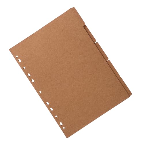 GALPADA Kraftpapier Ordner Trennblätter mit Farbigen Tabs Lose Seitenmarker Register für Ringbuch Notizbuch Journal Vielseitige Papier registerblätter für Büro und Schule GALPADA Kraftpapier Ordner Trennblätter mit Farbigen Tabs Lose Seitenmarker Register für Ringbuch Notizbuch Journal Vielseitige Papier registerblätter für Büro und Schule von GALPADA
