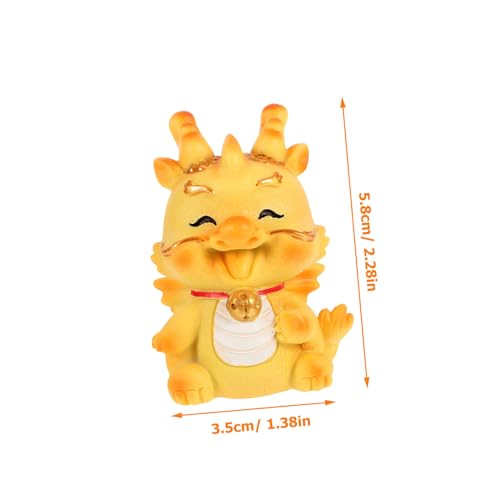 GALPADA Kreative Chinesische Drachenfigur Miniatur Tischdekoration Neujahrsornament Feng Shui Glücksbringer für Zuhause und Auto Langlebige Farbe Verarbeitung Festliche Atmosphäre GALPADA Kreative Chinesische Drachenfigur Miniatur Tischdekoration Neujahrsornament Feng Shui Glücksbringer für Zuhause und Auto Langlebige Farbe Verarbeitung Festliche Atmosphäre von GALPADA