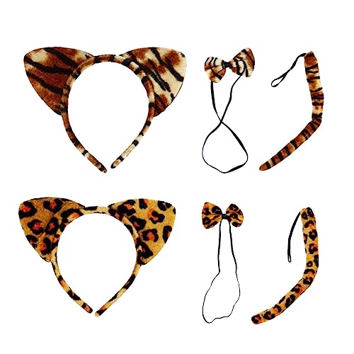 GALPADA Kreative Halloween Kopfschmuck Kostüme Mit Tierohren Und Lustige Karnevalsaccessoires Für Cosplay Und Mottoparty Leoparden Und Tigerdesign GALPADA Kreative Halloween Kopfschmuck Kostüme Mit Tierohren Und Lustige Karnevalsaccessoires Für Cosplay Und Mottoparty Leoparden Und Tigerdesign von GALPADA