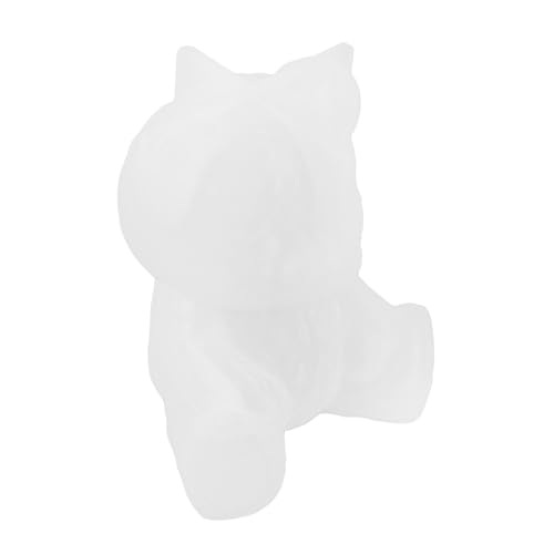 GALPADA Kreative Silikonform für Bärenfiguren Tiermotiv Gießform für Epoxidharz Seife Kerzen Rundbasis für Stabile Platzierung Wiederverwendbar und Langlebig für Bastelprojekte und von GALPADA
