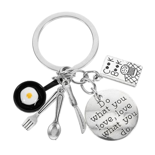 GALPADA Kreativer Küchenutensilien Schlüsselanhänger aus Robustem Material Stilvoller Kleiner Anhänger mit Glatter Oberfläche Accessoire für Damen Modisches Design Einfach zu Tragen und GALPADA Kreativer Küchenutensilien Schlüsselanhänger aus Robustem Material Stilvoller Kleiner Anhänger mit Glatter Oberfläche Accessoire für Damen Modisches Design Einfach zu Tragen und von GALPADA