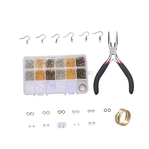 GALPADA Kupfer DIY Ohrhaken Schmuckzubehör Fächer Ohrstecker Verschlussring mit Zange für Frauen Ohrringe Selber Machen Bastelset Langlebig und Praktisch in Durchsichtigem GALPADA Kupfer DIY Ohrhaken Schmuckzubehör Fächer Ohrstecker Verschlussring mit Zange für Frauen Ohrringe Selber Machen Bastelset Langlebig und Praktisch in Durchsichtigem von GALPADA