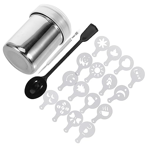 GALPADA Latte Art Stencils mit Kleinen Cappuccino Dekorationsschablonen Pulverstreuer und Messlöffel Wiederverwendbar und Leicht zu Reinigen für Latte und Kaffeeverzierung GALPADA Latte Art Stencils mit Kleinen Cappuccino Dekorationsschablonen Pulverstreuer und Messlöffel Wiederverwendbar und Leicht zu Reinigen für Latte und Kaffeeverzierung von GALPADA