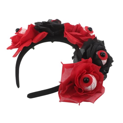GALPADA Leichtes Halloween Haarreif mit Blutrotem Realistischem Augenball und Künstlichen Rosen Gruseliges Bequemes Party Accessoire für Kostüme Cosplay und Geisterhaus Feiern GALPADA Leichtes Halloween Haarreif mit Blutrotem Realistischem Augenball und Künstlichen Rosen Gruseliges Bequemes Party Accessoire für Kostüme Cosplay und Geisterhaus Feiern von GALPADA