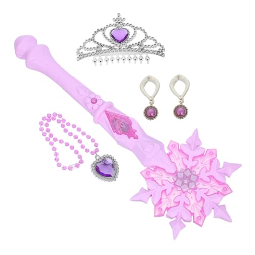GALPADA Leuchtender Zauberstab für Mädchen Handlicher Sicherer Nacht Flashstick mit Sanftem Licht Langlebiges Material als Magisches für Partyspaß von GALPADA