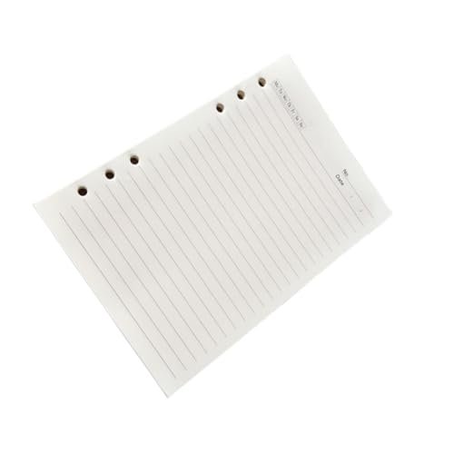 GALPADA Loose Leaf Filler Paper Liniert Nachfüllpapier für Ringbuch Planer Notizblock Geeignet für Männer und Frauen Glatte Oberfläche Alltagsnotizen Tagebuch und Finanzaufzeichnungen von GALPADA