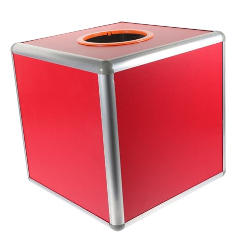 GALPADA Lotteriebox für Verlosungen Quadratische Spendenbox für Partys Spiele und Besondere Anlässe Transparente Raffle Ball Box für Faire Gewinnspiele und Spannende Farbe von GALPADA