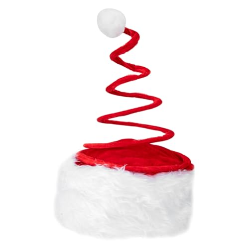 GALPADA Lustige Weihnachtsmütze mit Elastischem Spiralfeder Design Dekorative Party Mütze für Karneval Festival und Kreative Kostümpartys Unisex Weihnachtshut GALPADA Lustige Weihnachtsmütze mit Elastischem Spiralfeder Design Dekorative Party Mütze für Karneval Festival und Kreative Kostümpartys Unisex Weihnachtshut von GALPADA