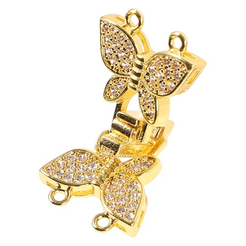 GALPADA Luxuriöser Zirkonia Schmetterlingsverschluss DIY Schmuckverbindung für Armbänder und Glänzender Kettenverschluss Langlebig und Robust für Kreative Schmuckprojekte GALPADA Luxuriöser Zirkonia Schmetterlingsverschluss DIY Schmuckverbindung für Armbänder und Glänzender Kettenverschluss Langlebig und Robust für Kreative Schmuckprojekte von GALPADA