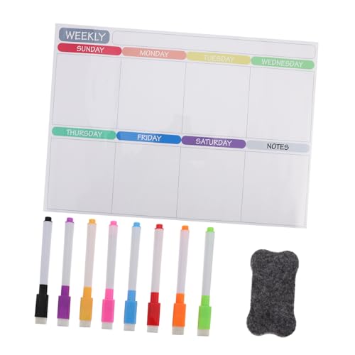 GALPADA Magnetischer Wochenplaner für Kühlschrank Abwischbar Dry Erase Kalender Meal Menu Notizblock DIY Essensplaner Magnetisch Whiteboard für Familienorganisation GALPADA Magnetischer Wochenplaner für Kühlschrank Abwischbar Dry Erase Kalender Meal Menu Notizblock DIY Essensplaner Magnetisch Whiteboard für Familienorganisation von GALPADA