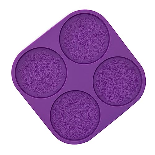 GALPADA Mandala Silikonform für Untersetzer DIY Epoxidharz Gießform mit Mandala Muster Wiederverwendbar Einfach zu Reinigen für Kreative Bastelprojekte von GALPADA