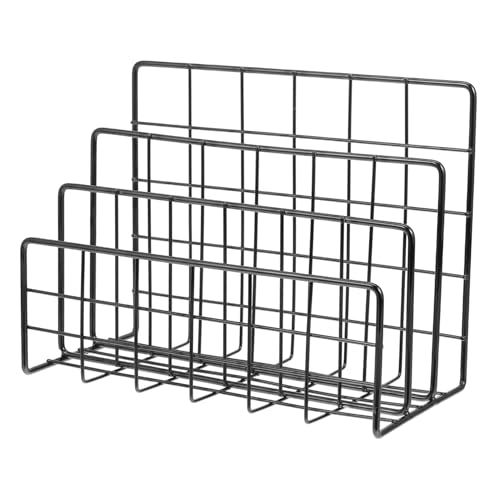 GALPADA Metall Brieforganizer mit Fächern Schreibtisch Mail Sortierer mit Offenem Design Vielseitiger Datei Briefhalter für Büro Zuhause und Schule Platzsparender Briefablage Organizer von GALPADA