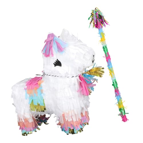 GALPADA Mini Alpaka Pinata mit Klöppel Party Deko und Mitgebsel für Geburtstag Brautparty Eid und Besondere Anlässe Langlebig Kompakt Farbenfroh zum Befüllen mit Süßigkeiten und Kleinen von GALPADA