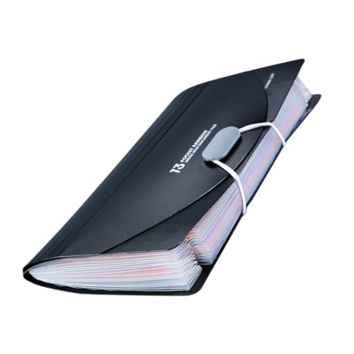 GALPADA Mini Fächermappe Fächer Dokumenten Organizer aus Robustem PP mit Dreiseitiger Versiegelung für Quittungen Rechnungen Karten Sicherer Business Folder von GALPADA