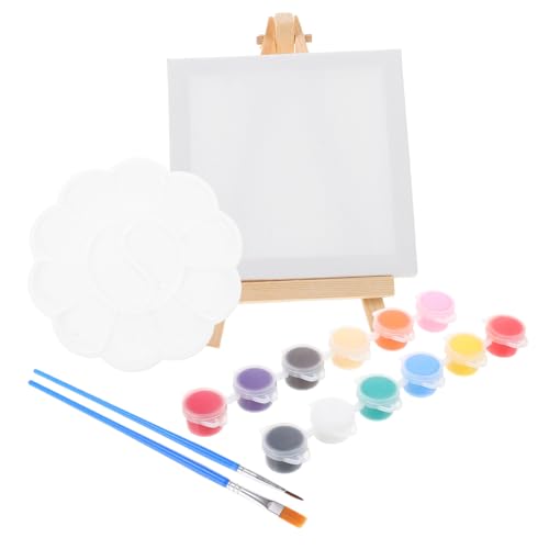 GALPADA Mini Holz Staffelei Teiliges Set mit Acryl und Ölfarben Stabiler Dreieck Displayständer für Anfänger Kompakte Tisch Staffelei zum Malen und Ausstellen von Leinwänden GALPADA Mini Holz Staffelei Teiliges Set mit Acryl und Ölfarben Stabiler Dreieck Displayständer für Anfänger Kompakte Tisch Staffelei zum Malen und Ausstellen von Leinwänden von GALPADA